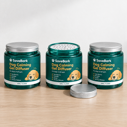 3 SoveBark jars, one per room
