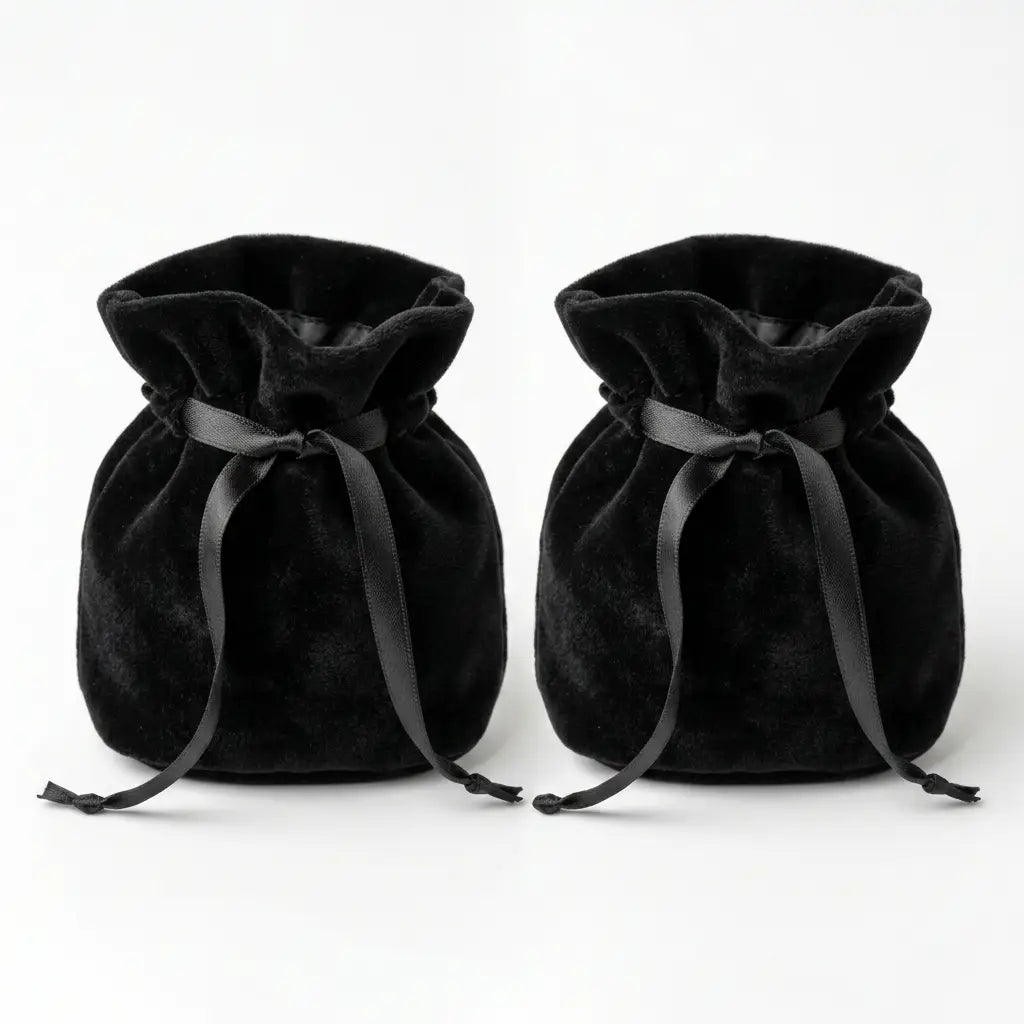 Black Velvet Pouch