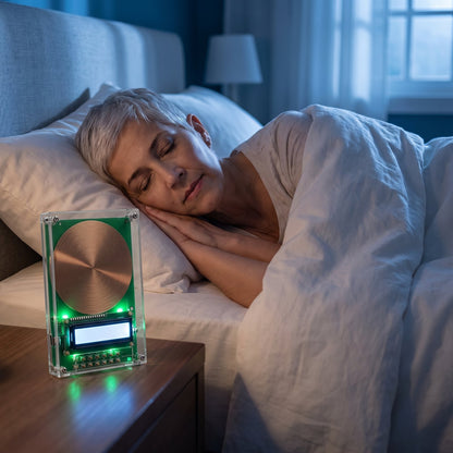 Woman sleeping next to SoveWave