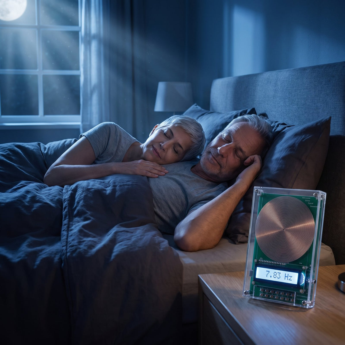 Couple sleeping peacefully